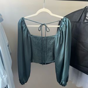 dynamite satin blouse